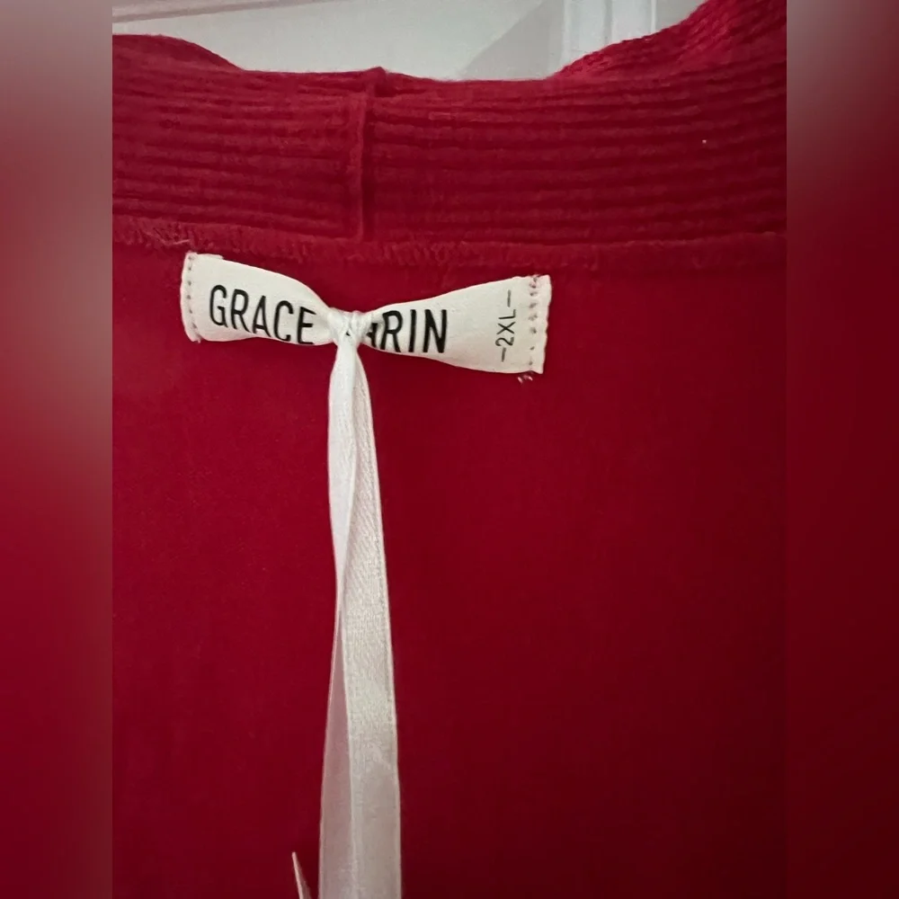 NEW Grace Karin Women’s Casual Cropped Red Cardigan. - Picture 7 of 8